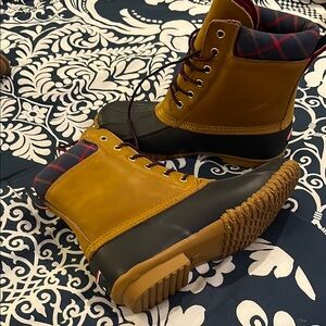 Tommy Hilfiger Brown and Black Winter Boots